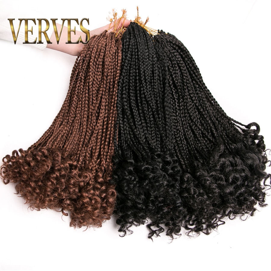Verves box braids hair ռ 14 ġ  18 ġ ũ  ߰  ͽټ 24 strands/pack ombre braiding hair braids twist